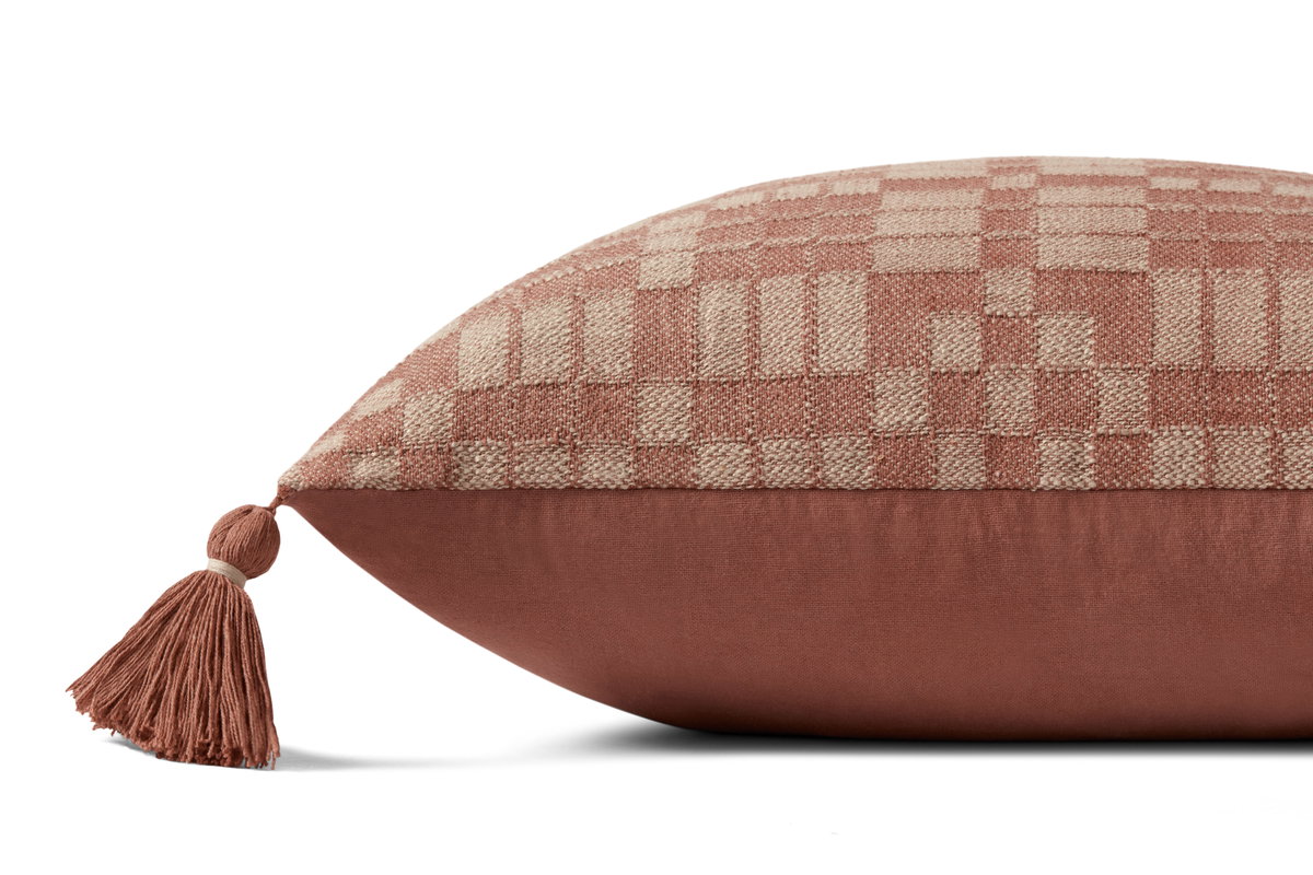 Chris Loves Julia x Loloi Ellery Pillow, Decorative Pillow, 18" length x 18" width View 3
