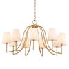 Seville 9 Light Gold Chandelier, Pendant by Uttermost, 21.62" height x 42" diameter thumbnail 4