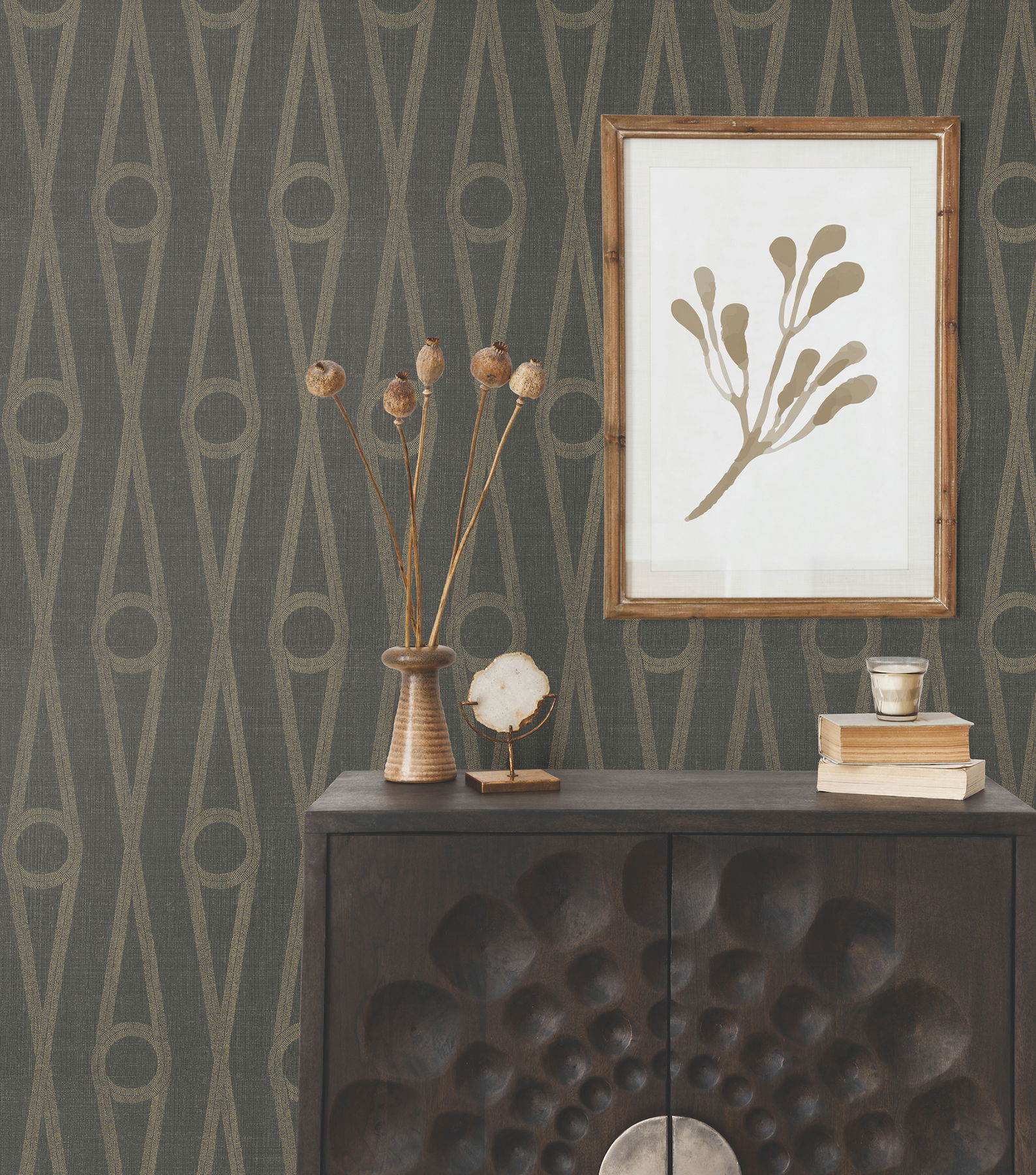 Henlein Charcoal Wallpaper large image 