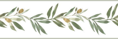 Olive Branch Green Border