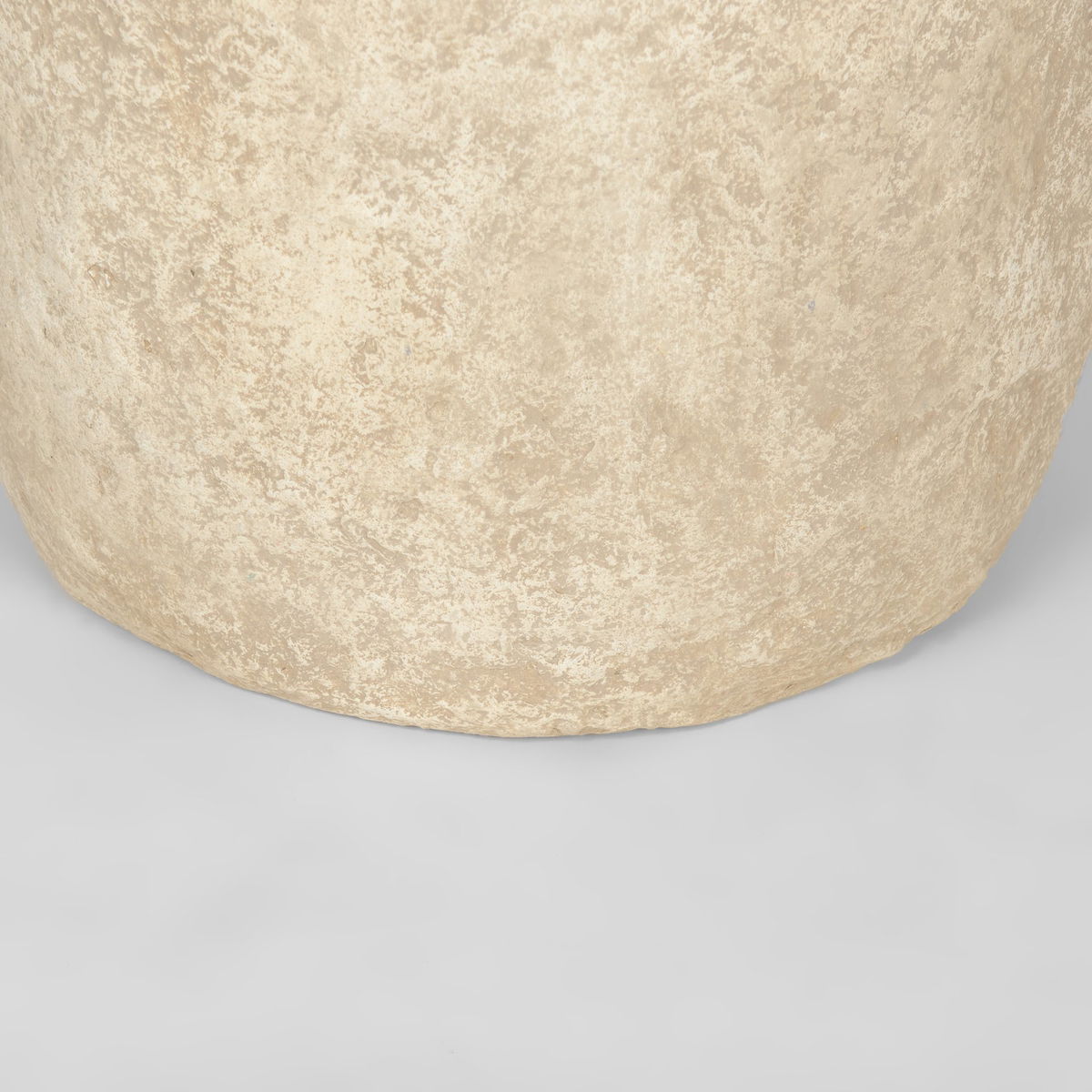 Rama Large Beige Paper Mache Floor Vase, by Mercana, 19" length x 19" width x 33" height View 8