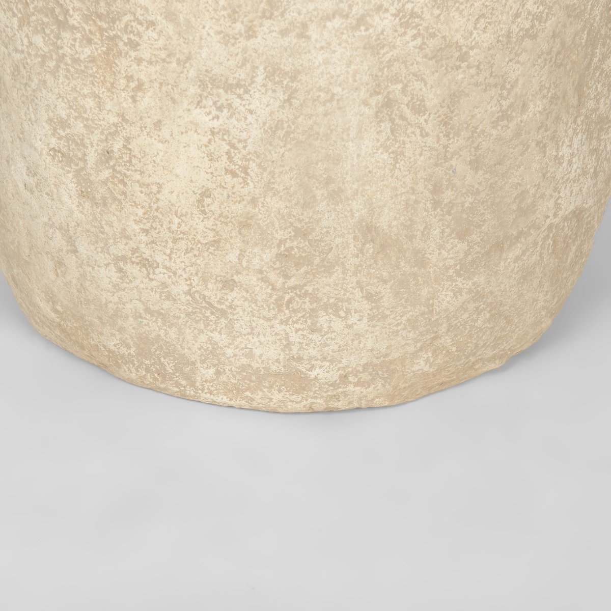 Rama Large Beige Paper Mache Floor Vase, by Mercana, 19" length x 19" width x 33" height View 8