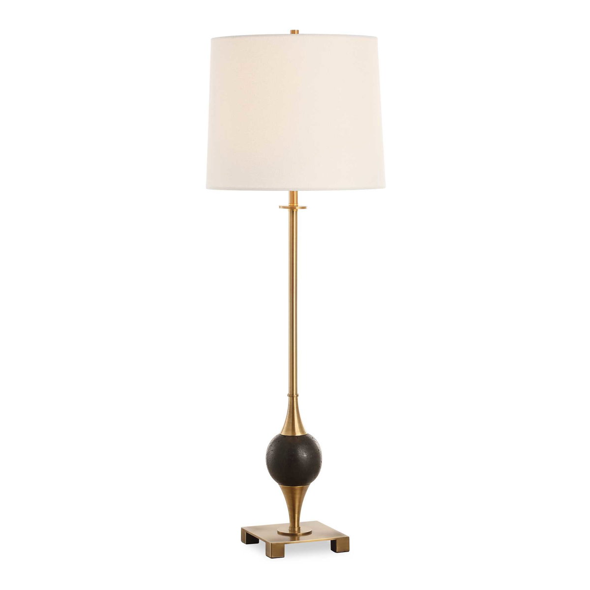 Dempsey Marble Buffet Lamp, Table Lamp by Uttermost, 12" width x 35" height x 12" depth View 1