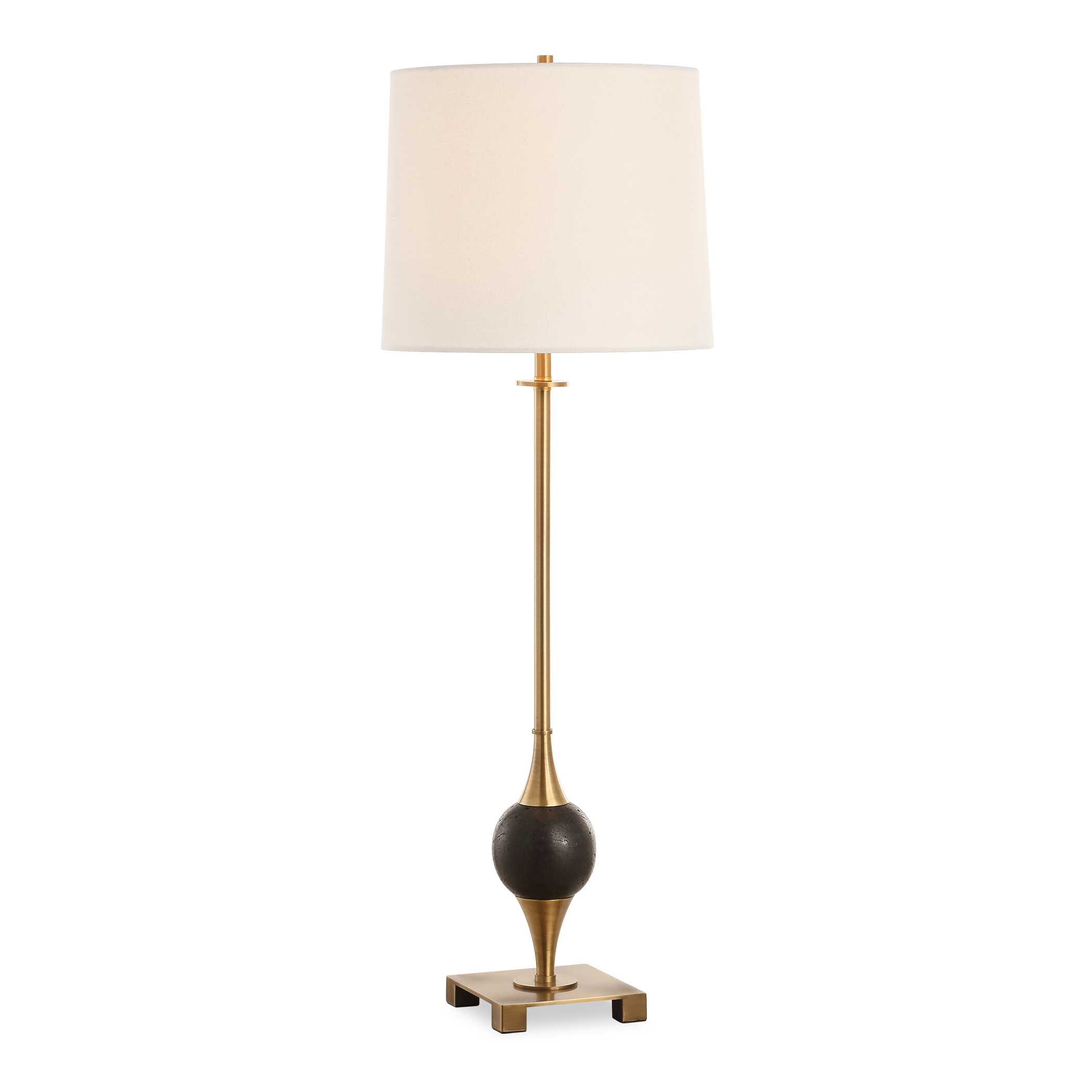 Dempsey Marble Buffet Lamp, by Uttermost, 12" width x 35" height x 12" depth View 1