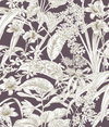 Orchid Conservatory Toile Mulberry Wallpaper, by York Wall, 33' length x 1'8.5" width x 0.02" depth thumbnail 2