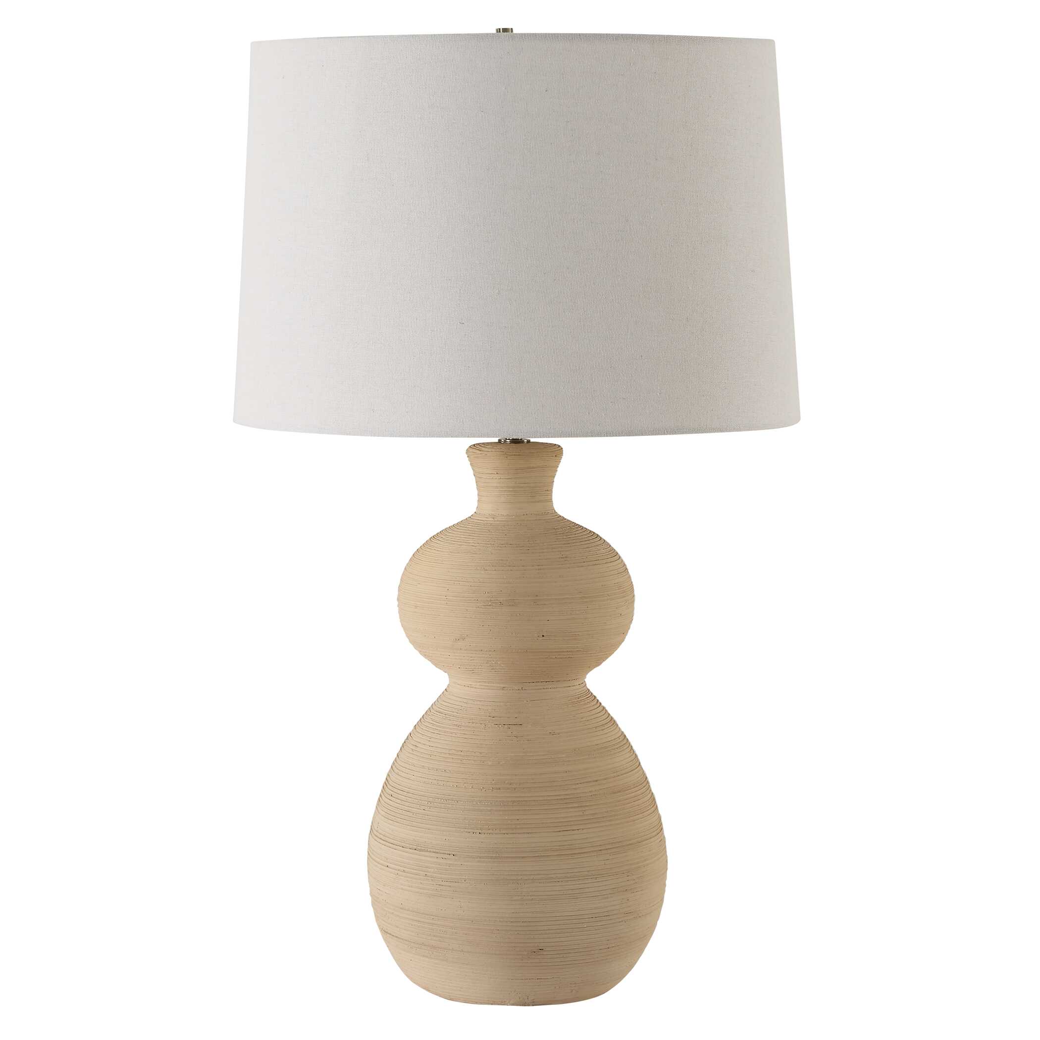 Pueblo Fired Clay Table Lamp, by Uttermost, 17" width x 28" height x 17" depth View 5