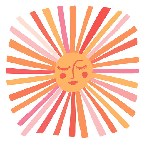 Catcoq Sunshine Peel & Stick Giant Wall Decal