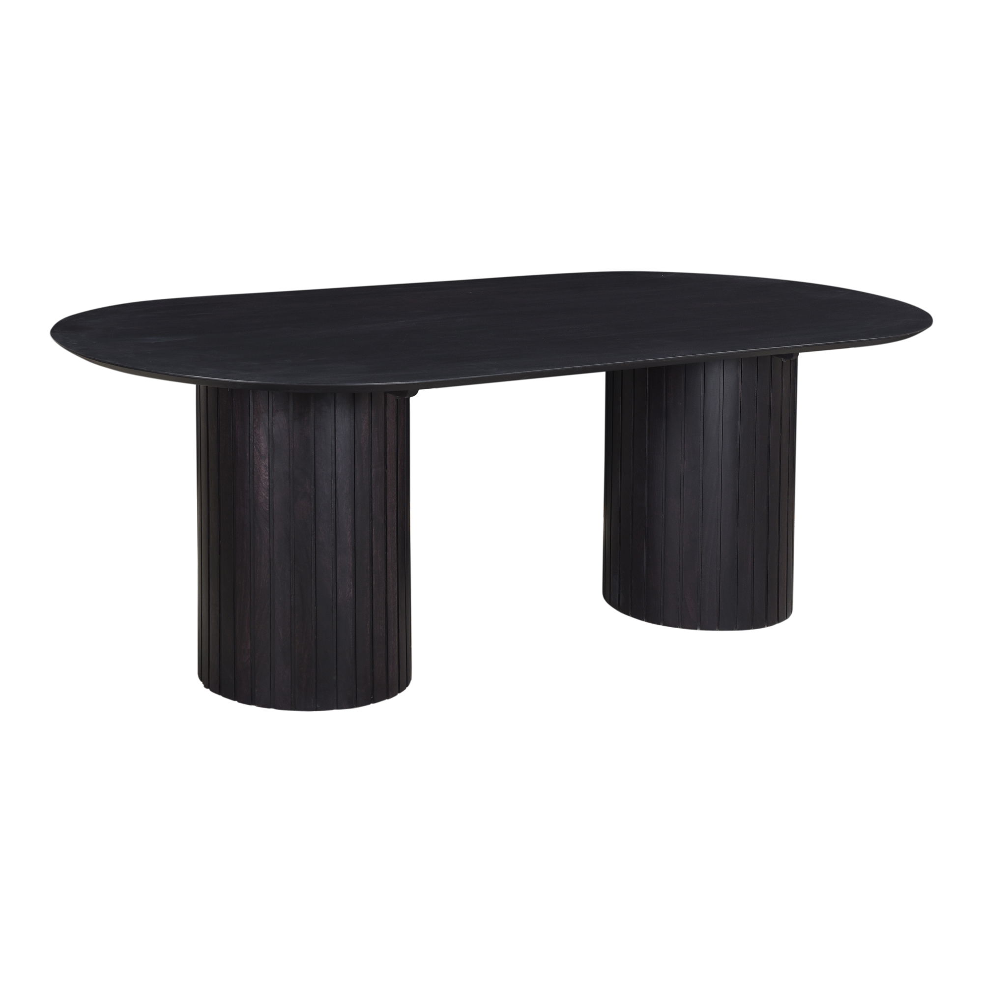 Povera Dining Table Black, by Moe's Home, 86" width x 30" height x 42" depth View 2