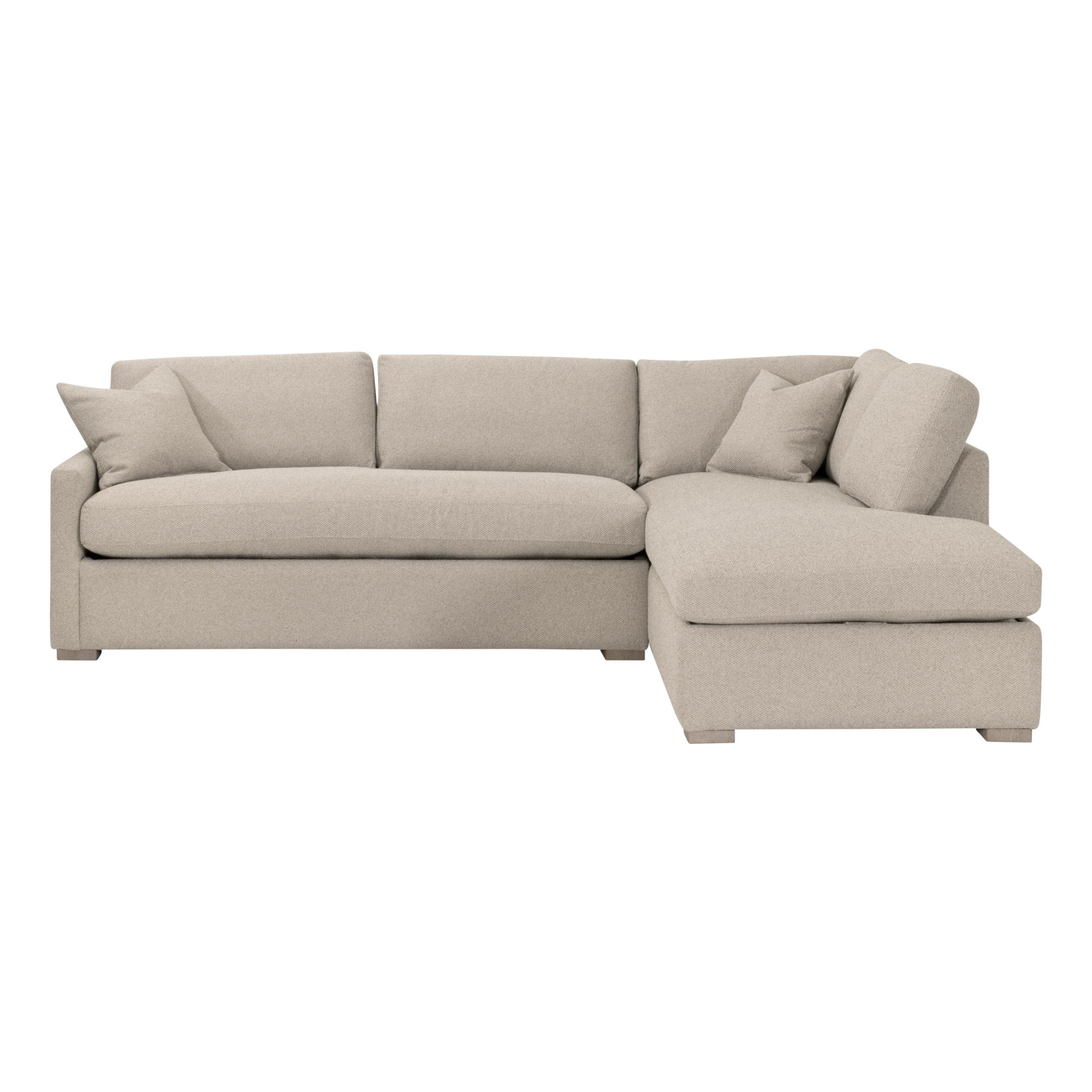 Clara 112' Slim Arm Sleeper Queen RF Sectional, Seating by Essentials for Living, 112" width x 37.5" height x 81" depth View 1