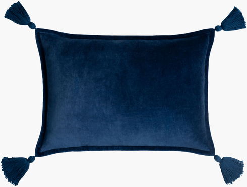 Cotton Velvet Lumbar Pillow