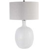 Whiteout Mottled Glass Table Lamp, by Uttermost, 18" width x 29.75" height x 18" depth thumbnail 5
