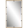 Egon Gold Wall Mirror, by Uttermost, 29.87" width x 50" height x 1.62" depth thumbnail 1