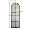 Amiel Arched Brown Mirror, by Uttermost, 1'4.5" width x 4'2" height x 1.37" depth thumbnail 3