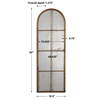 Amiel Arched Brown Mirror, by Uttermost, 16.5" width x 50" height x 1.37" depth thumbnail 3