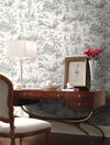 Seasons Toile Grey Wallpaper, by York Wall, 27' length x 2'3" width x 0.02" depth thumbnail 4