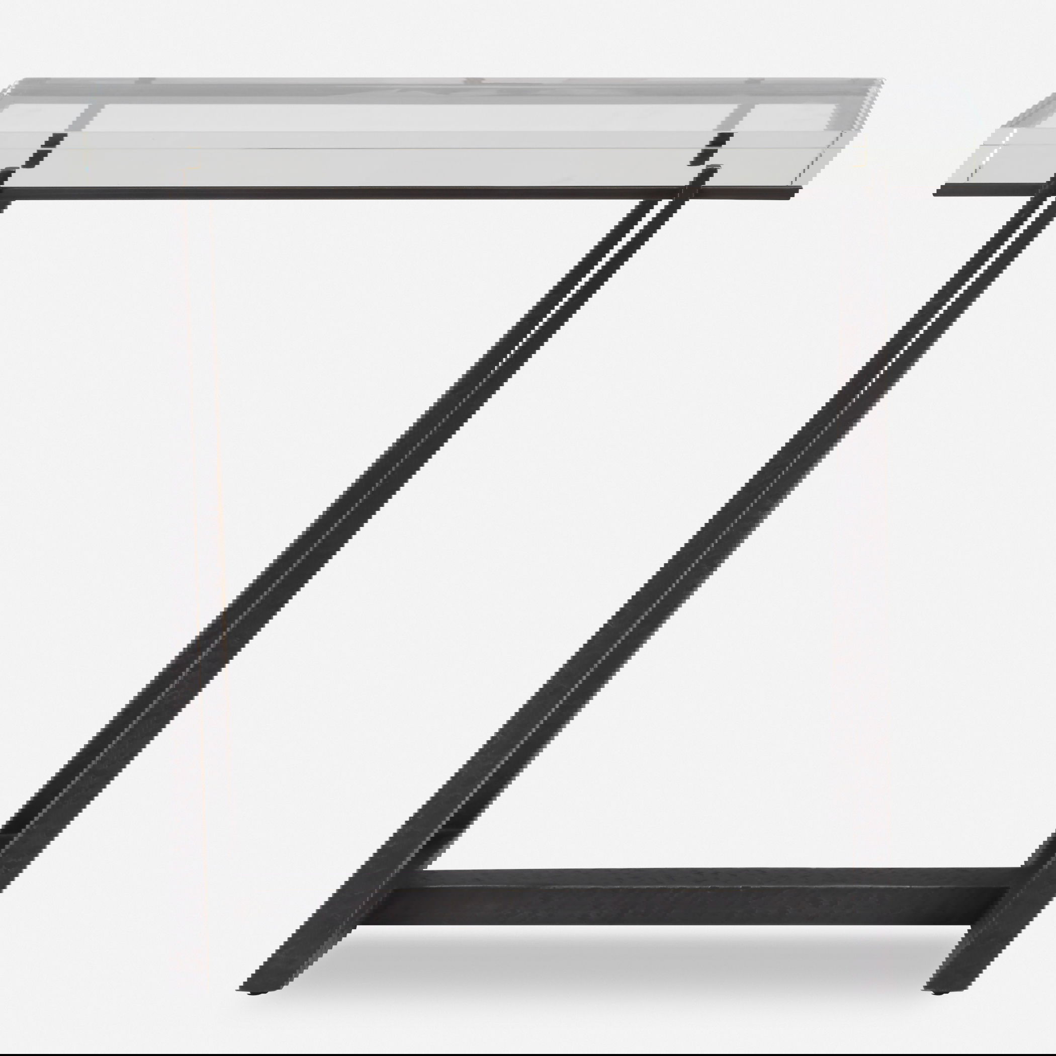 Midas Bronze Accent Table, Furniture by Uttermost, 24" width x 24" height x 8.67" depth View 1