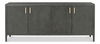 Blanco 4 Door Buffet, Stone Grey, Cabinets & Sideboard by Sarreid, 80" length x 18" width x 34" height thumbnail 2