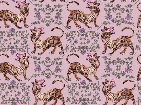 Ferrandi Light Pink Wallpaper