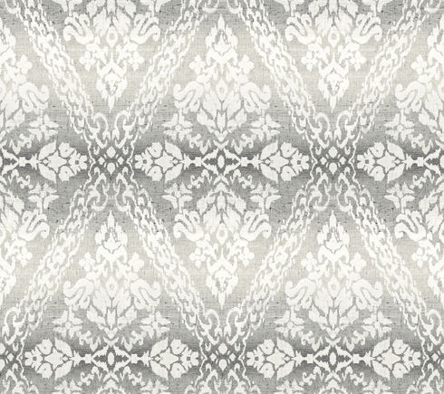 Tudor Diamond Damask Black Wallpaper