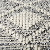 Ekiya   Black/White Yarn and Wool Patterened Pouf thumbnail 7