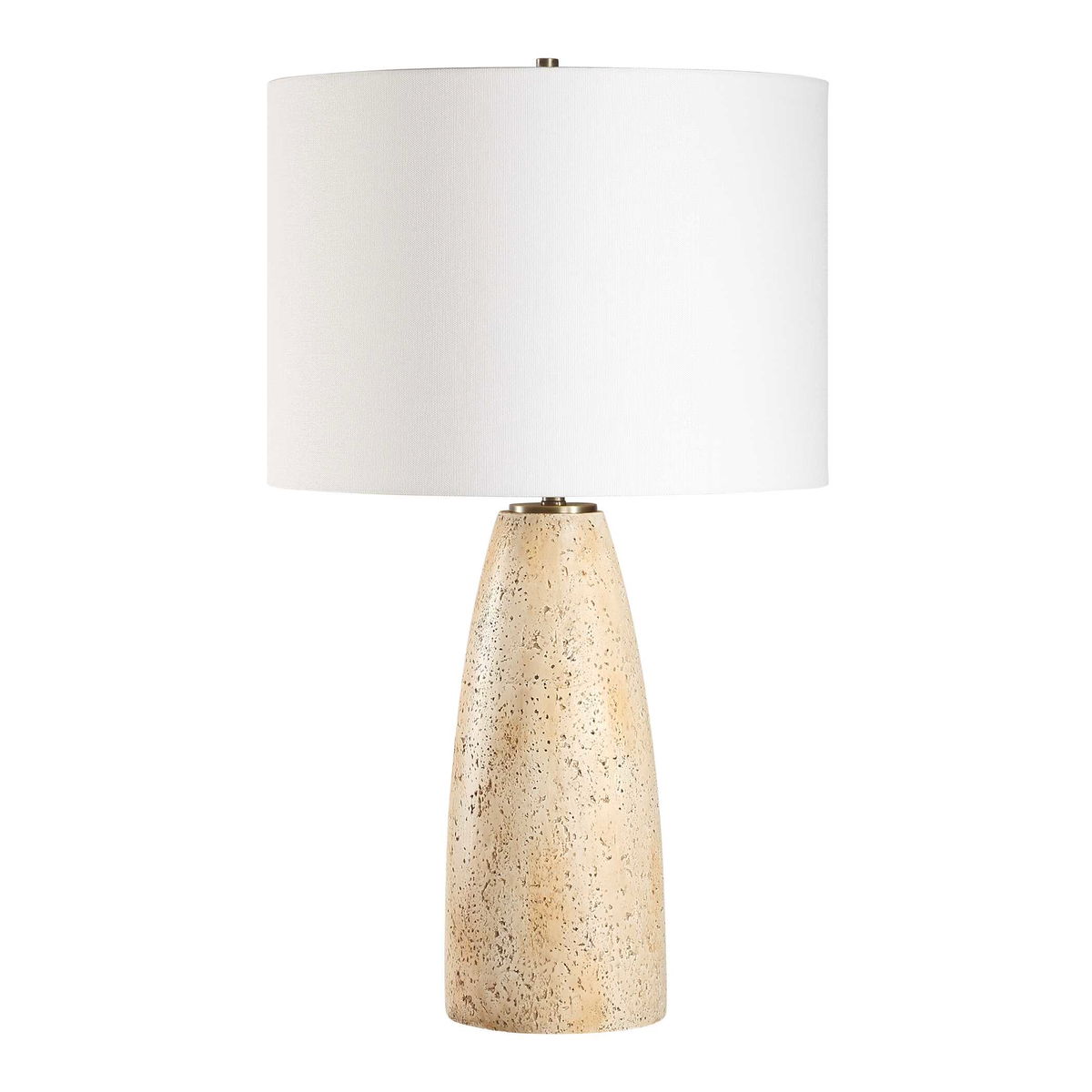 Maury Travertine Table Lamp, by Uttermost, 15.5" width x 26.5" height x 15.5" depth View 5