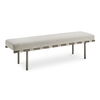 Carson Dining Bench Beige, Benche by Moe's Home, 69" width x 20" height x 18" depth thumbnail 2