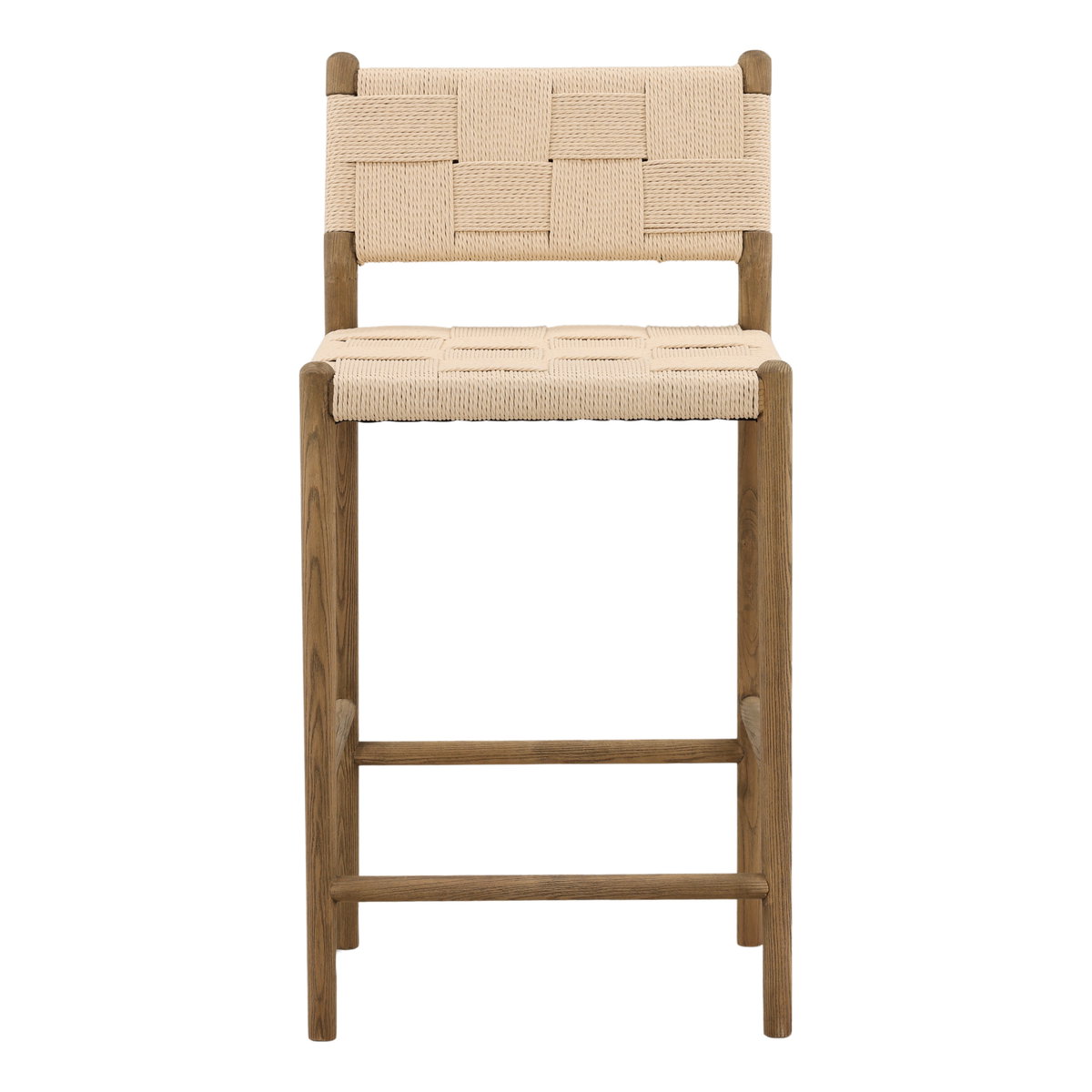 Xiana Counter Stool Natural, Counter & Bar Stool by Dovetail, 18.5" width x 37" height x 19.5" depth View 2
