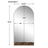 Hanover Marble Arch Mirror, by Uttermost, 39.37" width x 78.75" height x 2" depth thumbnail 3