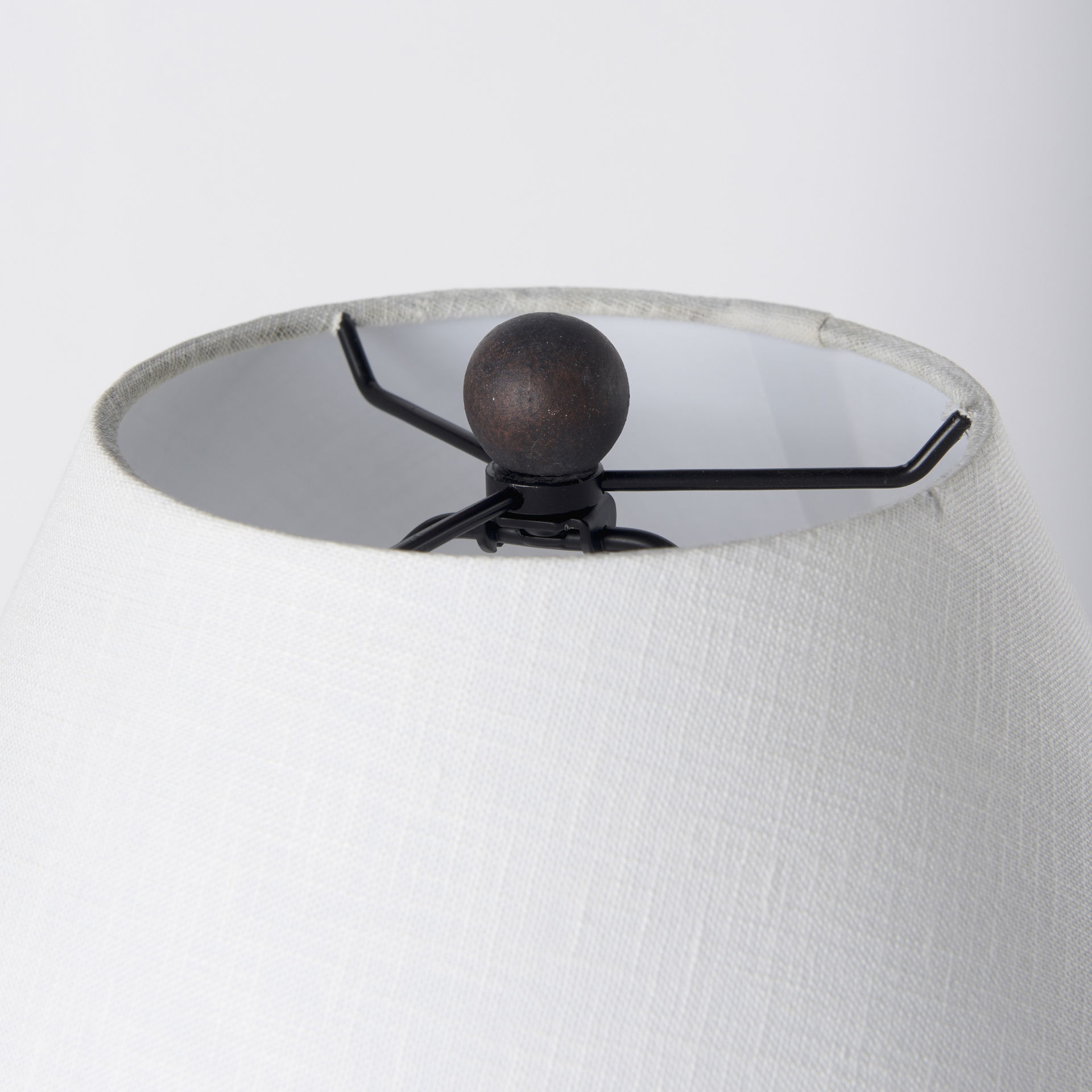 Marvin Black Ceramic Table Lamp, by Mercana, 18" length x 18" width x 27.5" height View 6