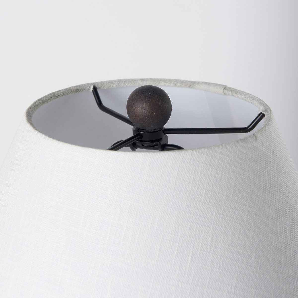 Marvin Black Ceramic Table Lamp, by Mercana, 18" length x 18" width x 27.5" height View 6