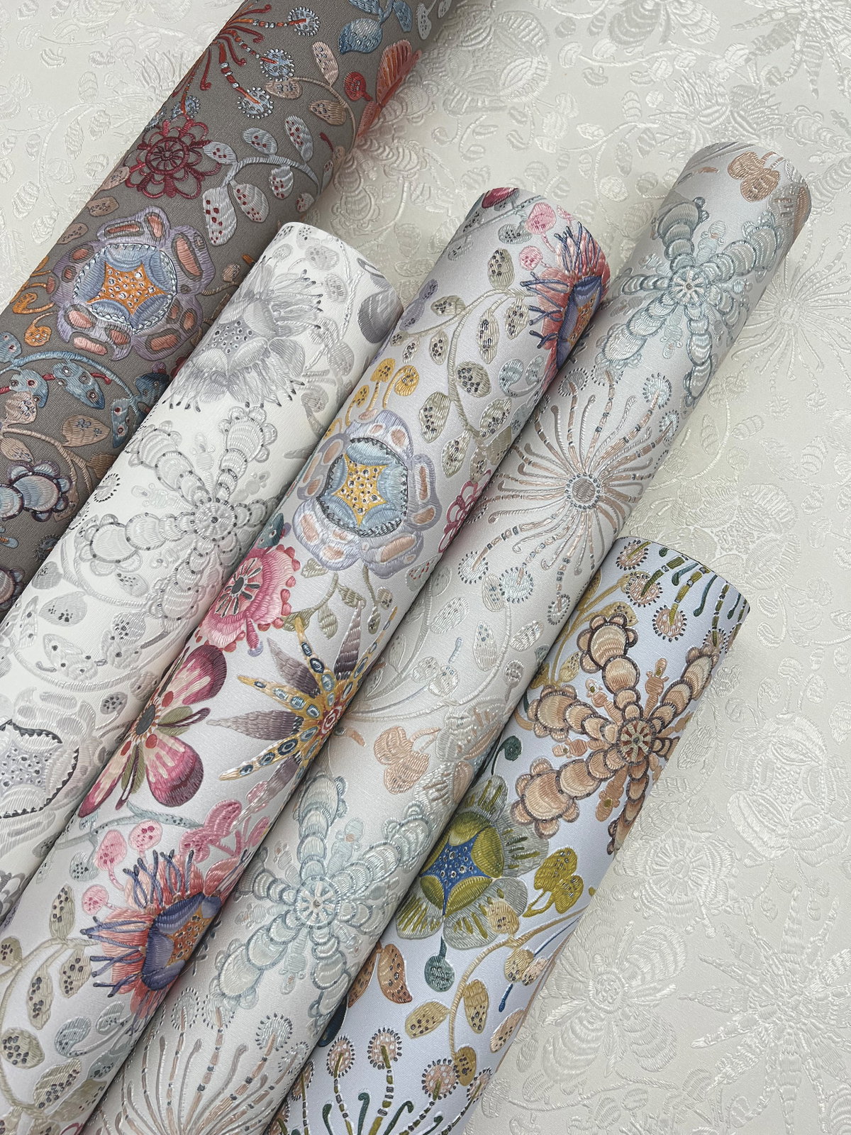 Magic Garden Pink Wallpaper, by York Wall, 33' length x 3'3.3" width x 0.02" depth View 6