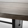 Ledger 84'L x 38'W Trestle Dining Table | Modern | Brown Wood | Seats 8, by Mercana, 84" length x 38" width x 30" height thumbnail 5
