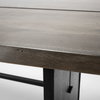 Ledger 84'L x 38'W Trestle Dining Table | Modern | Brown Wood | Seats 8, by Mercana, 84" length x 38" width x 30" height thumbnail 5