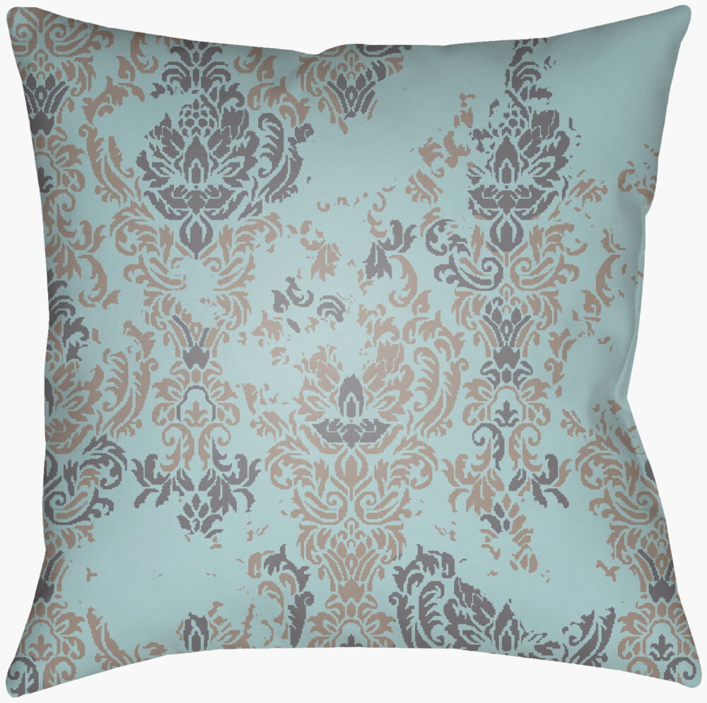 Moody Damask Accent Pillow, Decorative Pillow by Surya, 18" length x 18" width