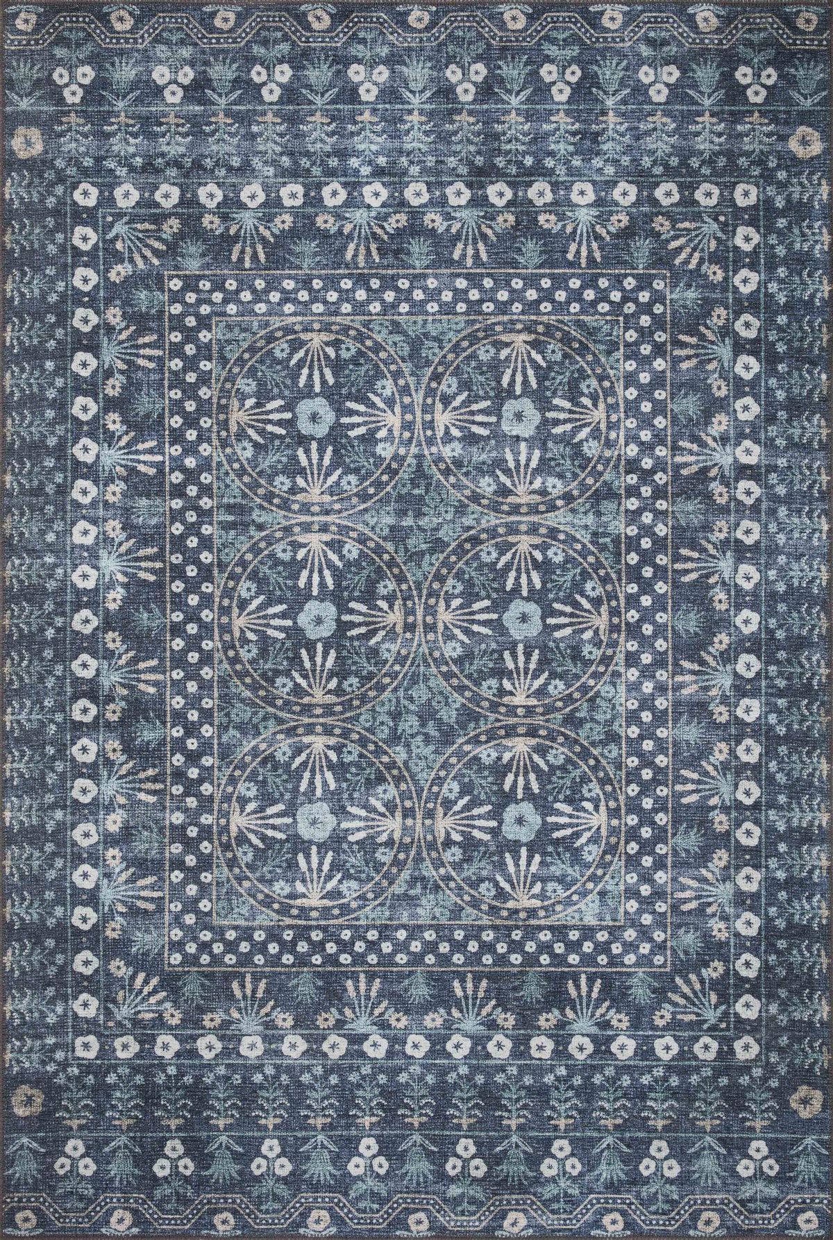 Rifle Paper Co. x Loloi Maison Rug, 3'9" length x 5'6" width View 1