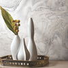 Oil & Marble White & Grey Peel & Stick Wallpaper, by York Wall, 20' length x 2'3" width x 0.02" depth thumbnail 3