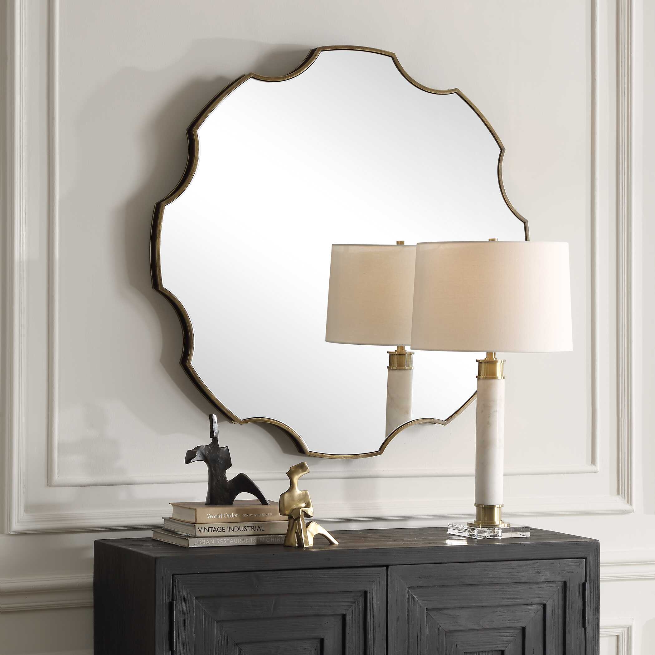 Gearing Up Bronze Mirror, by Uttermost, 39.37" width x 39.37" height x 2" depth View 4