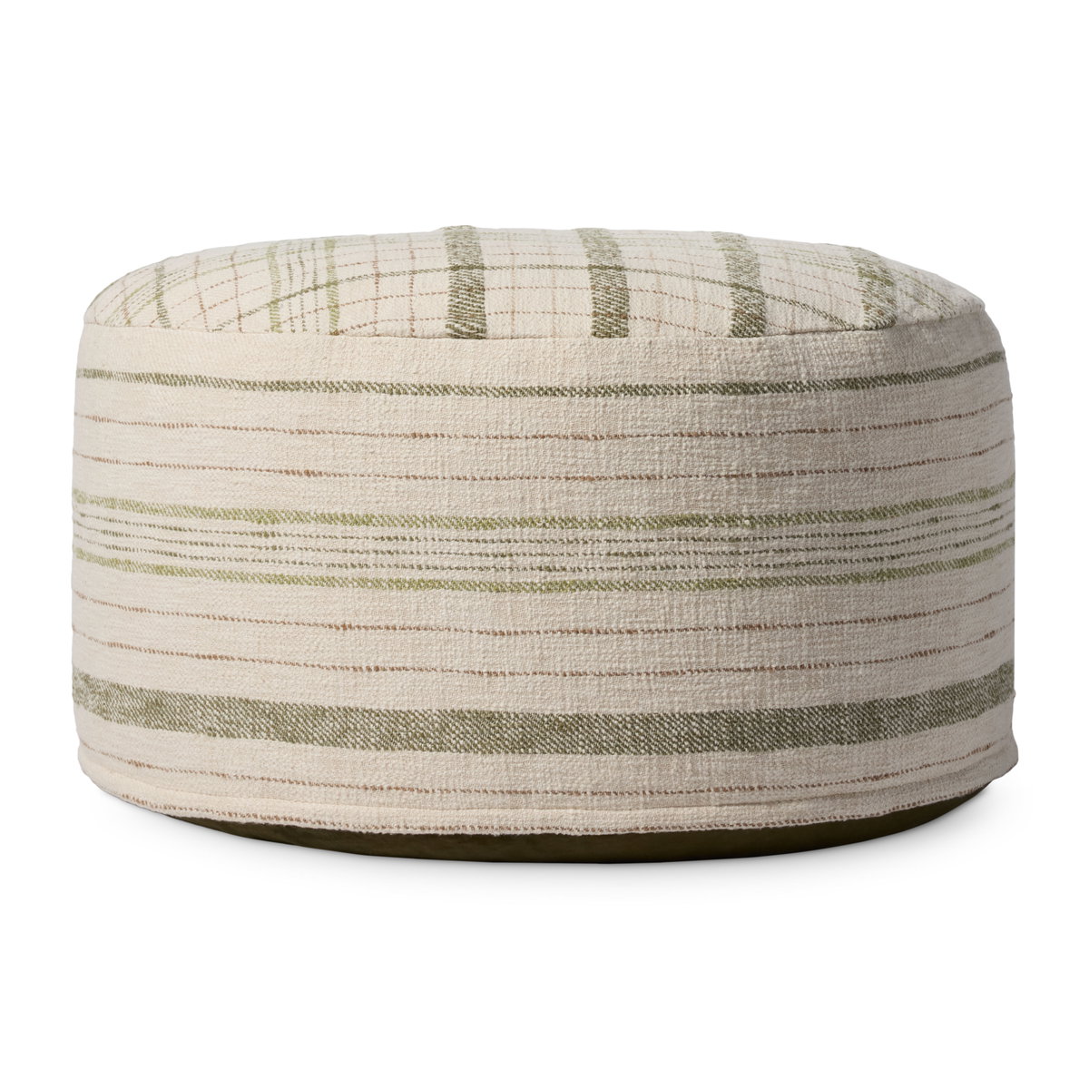 Chris Loves Julia x Loloi Wallace Cream, Ottoman, 36" width x 22" height x 36" depth View 1