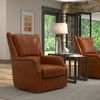 Baker Leather Swivel Chair,Havana Lthr thumbnail 13