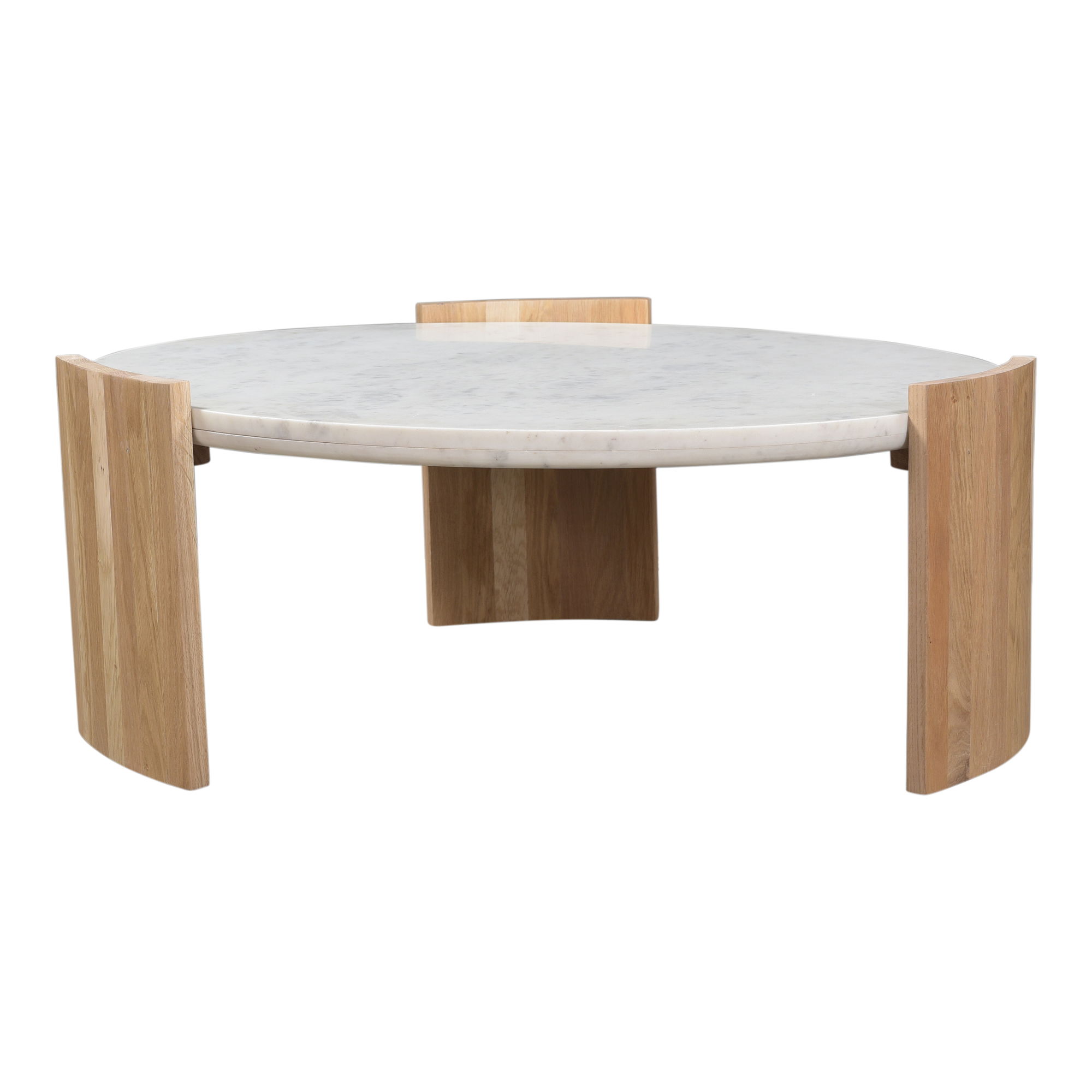 Dala Coffee Table White, by Moe's Home, 35" width x 14" height x 35" depth View 1