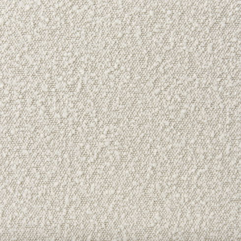 Damon  Fully Upholstered Cream-Toned Fabric Dining Chair on Casters