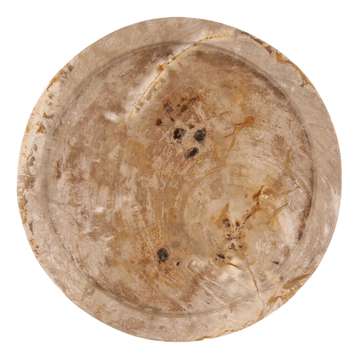 Kiernan Tray Light Natural, Decor by Dovetail, 15.75" width x 1.57" height x 15.75" diameter x 15.75" depth View 2