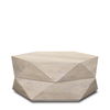 Arreto Hexagonal Hinged Solid Wood Top and Base Coffee Table thumbnail 0