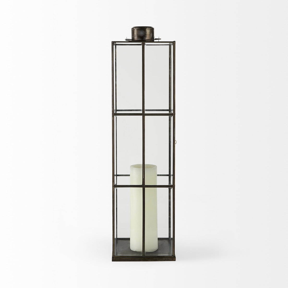 Grimwig (Large) 8L x 8W x 31H LANTERN with SHEET BASE WITHOUT BEVEL, Lighting by Mercana, 8.27" length x 8.27" width x 31.1" height View 8