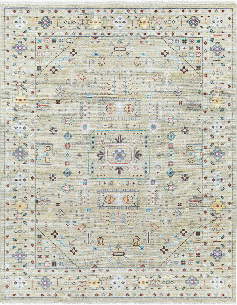 Kushal Handmade Rug, by Surya, 1'6" length x 1'6" width