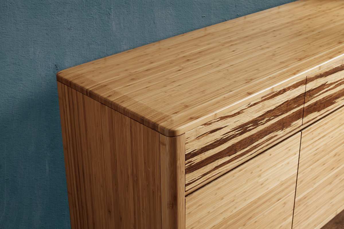Azara Sideboard, Caramelized, Sideboards & Buffet by Greenington, 18" length x 57" width x 32" height View 4