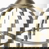 Gerson II Small Cage-Style Gold Metal Candle Holder Lantern thumbnail 7