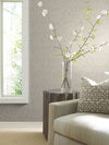 Shimmering Patina Silver Wallpaper, by York Wall, 33' length x 1'8.8" width x 0.02" depth thumbnail 2