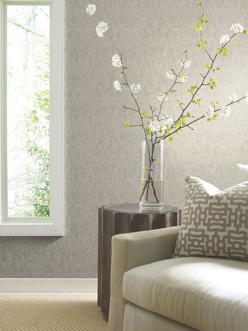 Shimmering Patina Silver Wallpaper