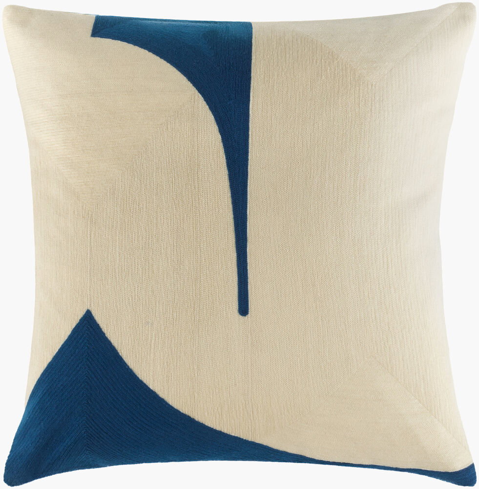 Curvea Accent Pillow, Decorative Pillow by Surya, 18" length x 18" width